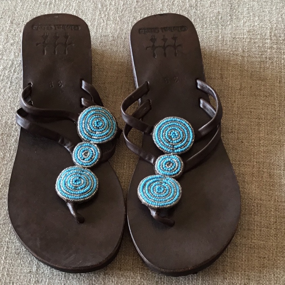 Global Girls All Leather Sandals
